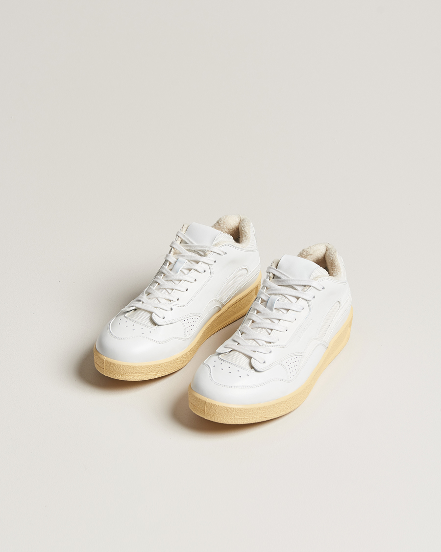 Herre | Jil Sander Low Basket Sneakers White | Jil Sander | Low Basket Sneakers White