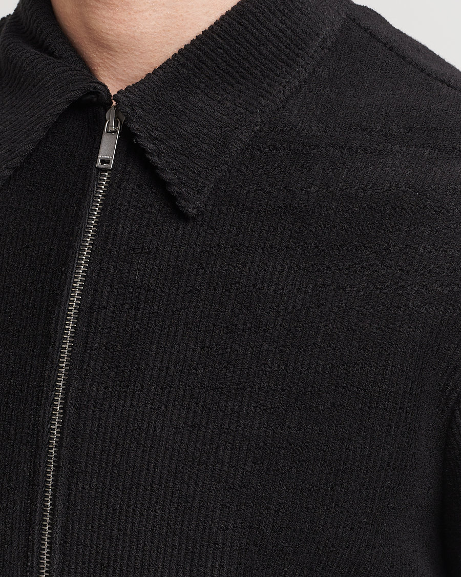 Herre | Skjorter | Jil Sander | Full Zip Camp Shirt Black
