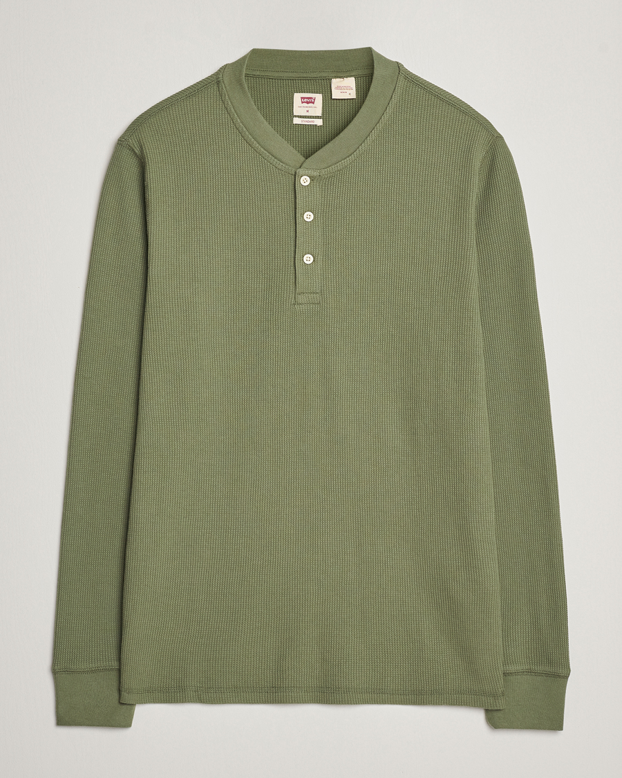 Herre | Gensere | Levi's | Thermal Henley Bluish Olive