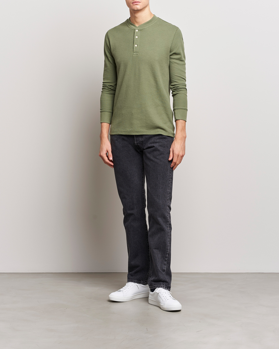 Herre | Gensere | Levi's | Thermal Henley Bluish Olive