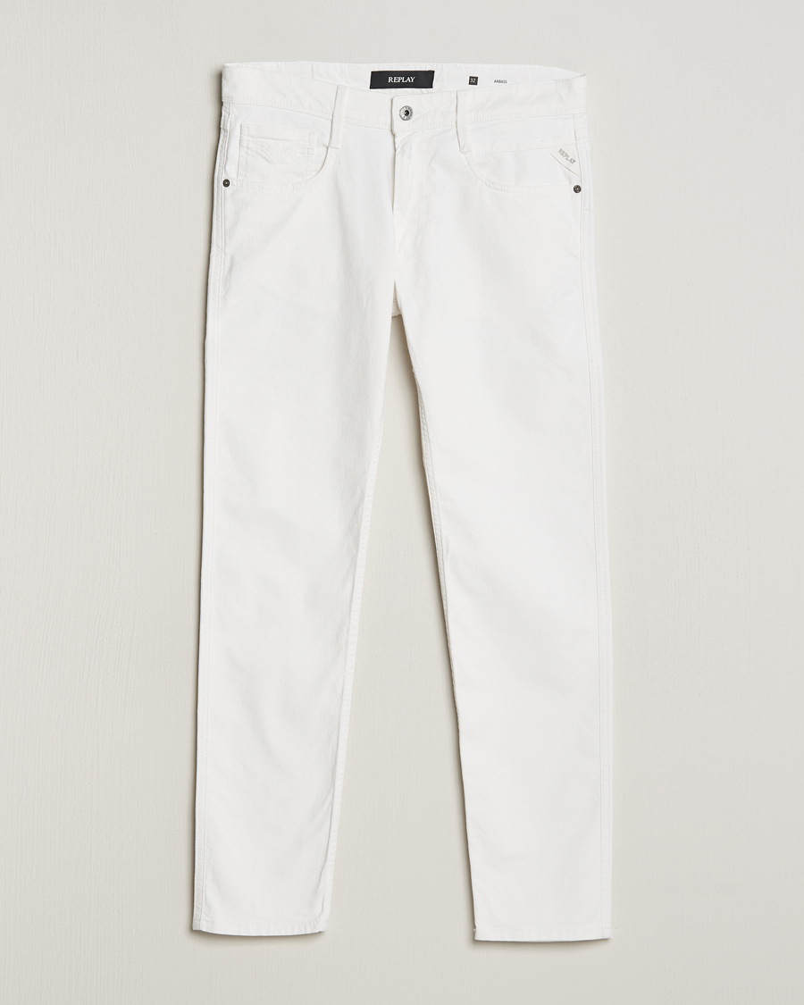 Herre | Jeans | Replay | Anbass Powerstretch Jeans White