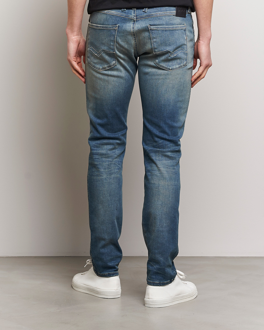 Herre | Jeans | Replay | Anbass Hyperflex Dust Wash Jeans Medium Blue
