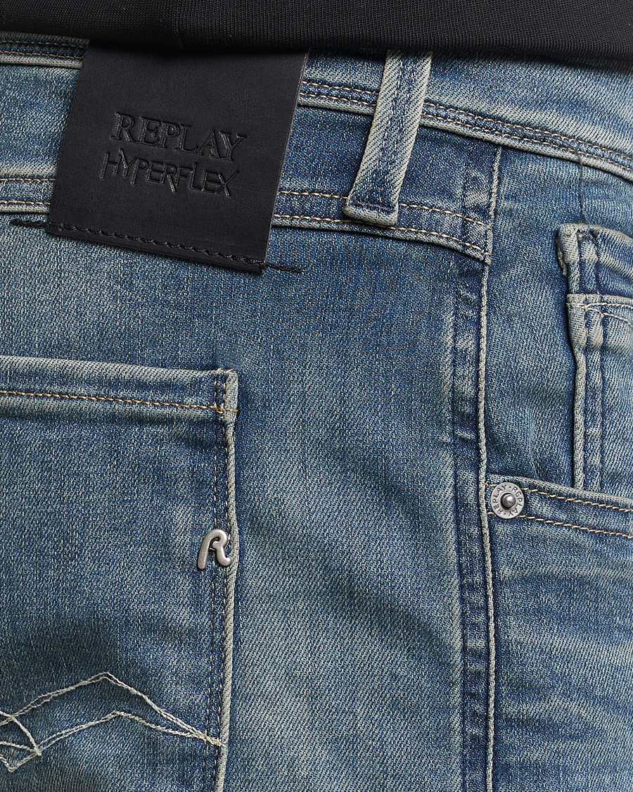Herre | Jeans | Replay | Anbass Hyperflex Dust Wash Jeans Medium Blue