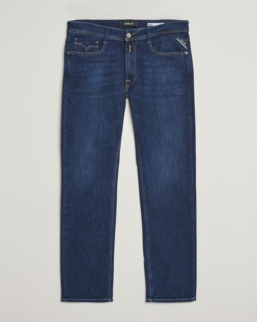 Herre | Jeans | Replay | Rocco Stretch Jeans Dark Blue