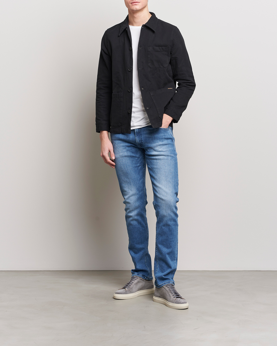 Herre | Bukser | Replay | Grover Powerstretch Jeans Medium Blue