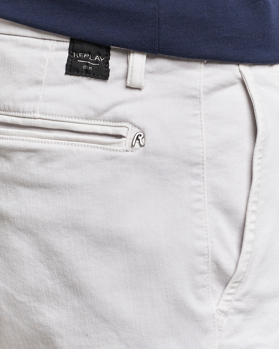 Herre | Shorts | Replay | Benni Hyperflex Shorts Pearl Grey