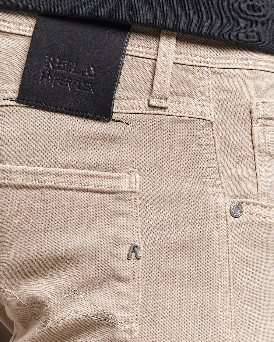 Herre | Bukser | Replay | Anbass Hyperflex X.Lite 5-Pocket Pants Coffee Cream
