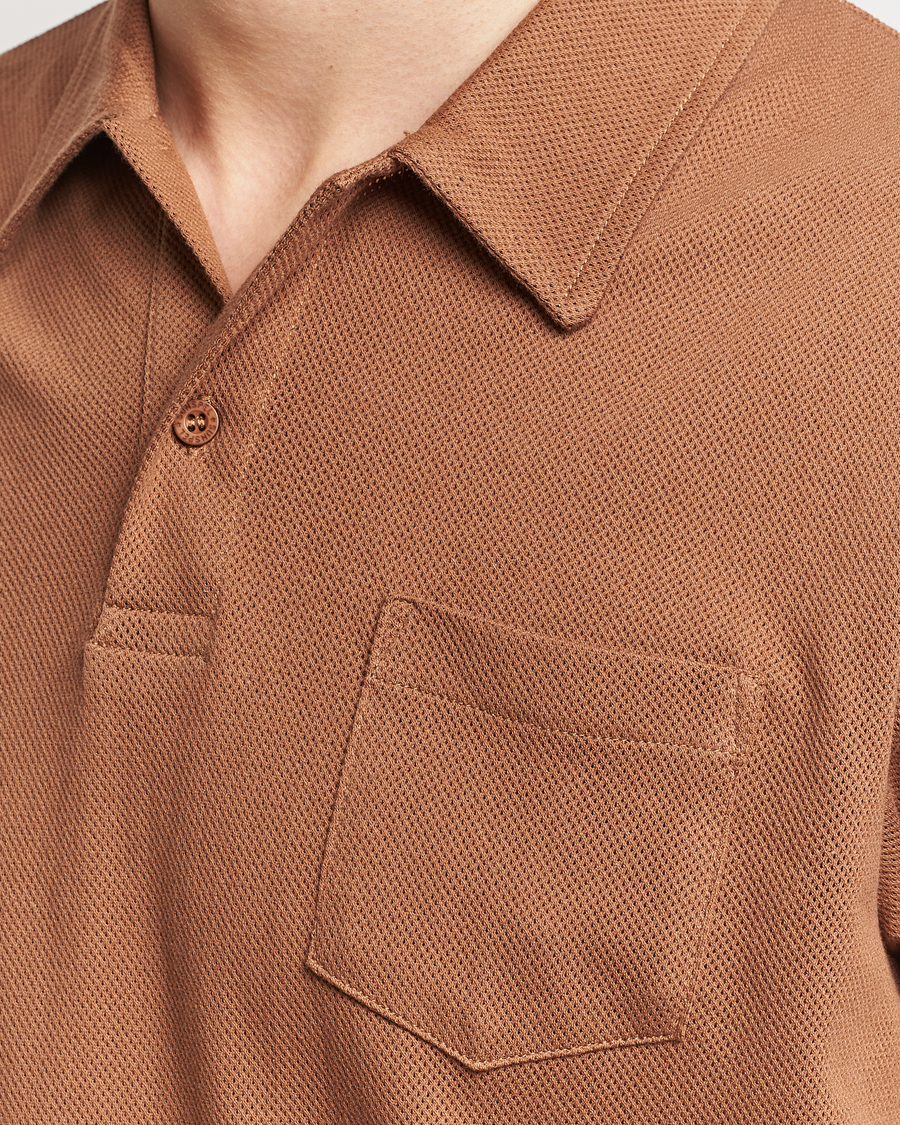 Herre | Pikéer | Sunspel | Riviera Polo Shirt Dark Camel