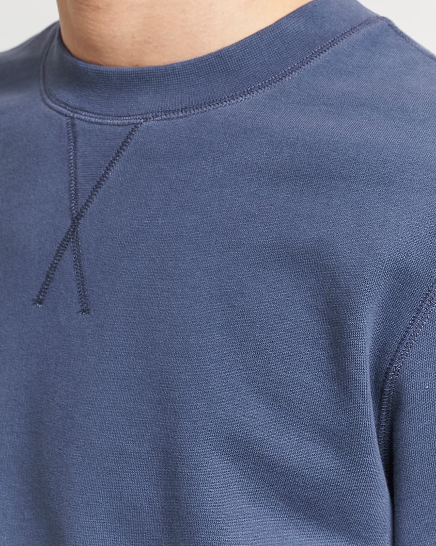 Herre | Gensere | Sunspel | Loopback Sweatshirt Slate Blue