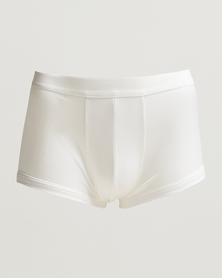 Herre | Undertøy | Zimmerli of Switzerland | Sea Island Cotton Boxer Briefs White