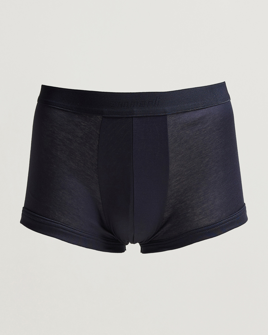 Herre | Undertøy | Zimmerli of Switzerland | Sea Island Cotton Boxer Briefs Navy