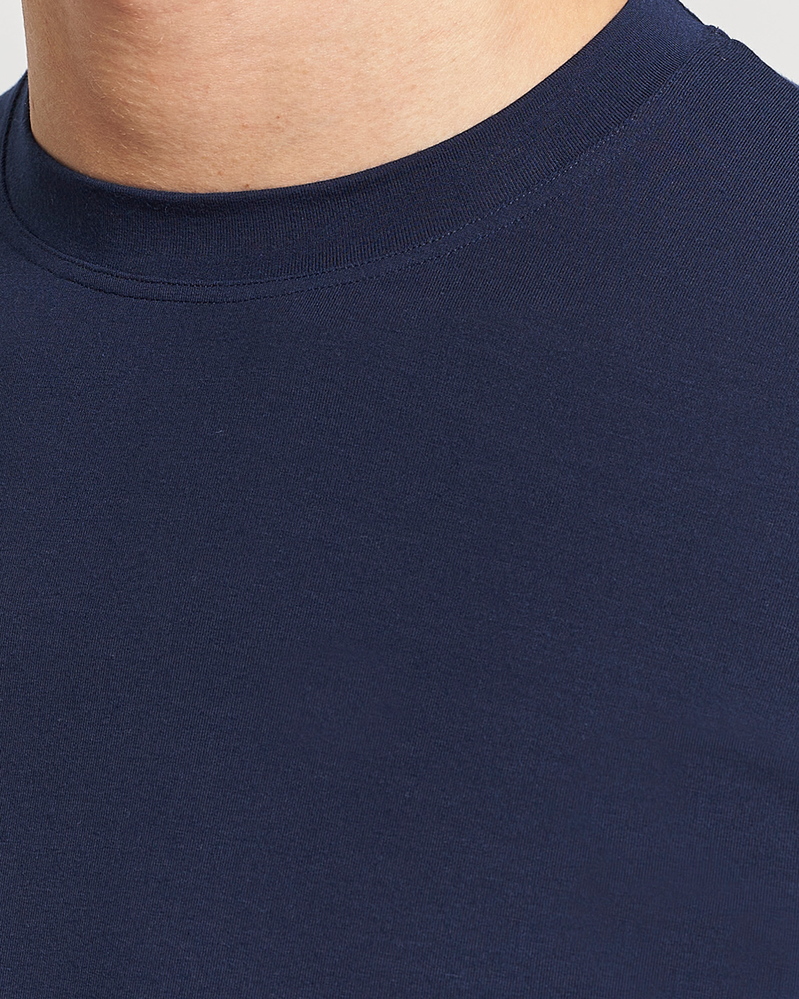 Herre | T-Shirts | Zimmerli of Switzerland | Pureness Modal Crew Neck T-Shirt Navy