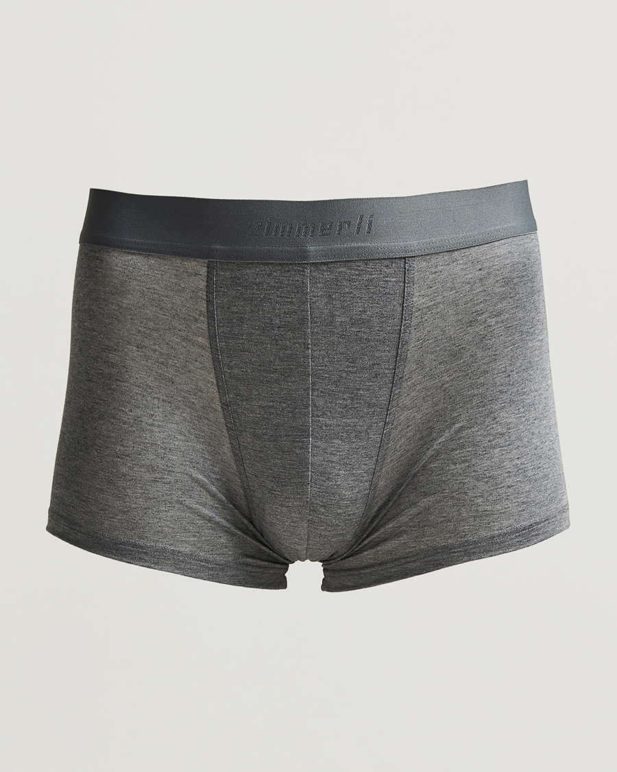 Herre | Undertøy | Zimmerli of Switzerland | Micro Modal Boxer Briefs Grey Melange