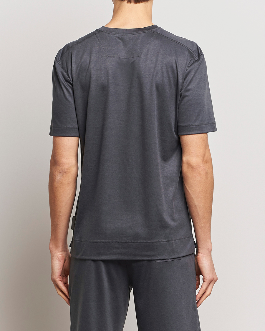 Herre | Pyjamaser og badekåper | Zimmerli of Switzerland | Cotton/Modal Crew Neck Loungwear T-Shirt Phantom