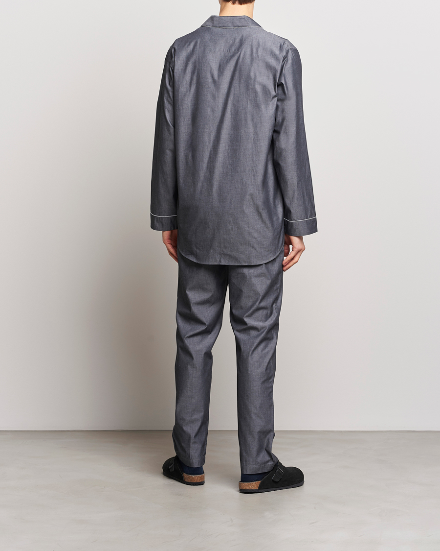 Herre | Pyjamassett | Zimmerli of Switzerland | Mercerised Cotton Pyjamas Dark Grey