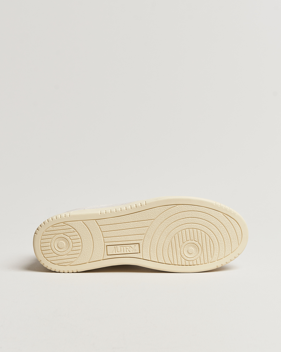 Herre | Autry Medalist Low Suede Sneaker Cream | Autry | Medalist Low Suede Sneaker Cream