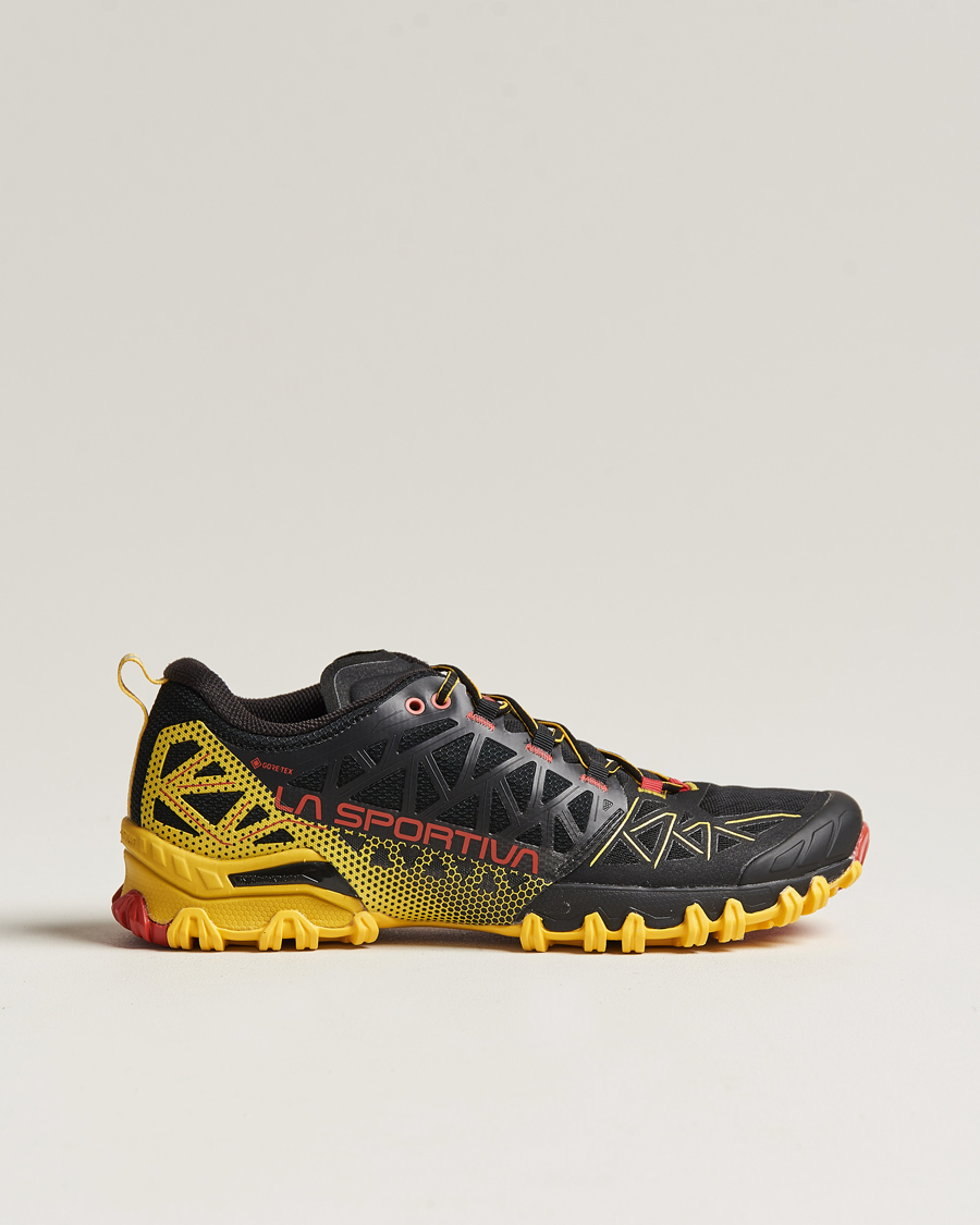 Herre | La Sportiva Bushido II GTX Trail Running Sneakers Black/Yellow | La Sportiva | Bushido II GTX Trail Running Sneakers Black/Yellow