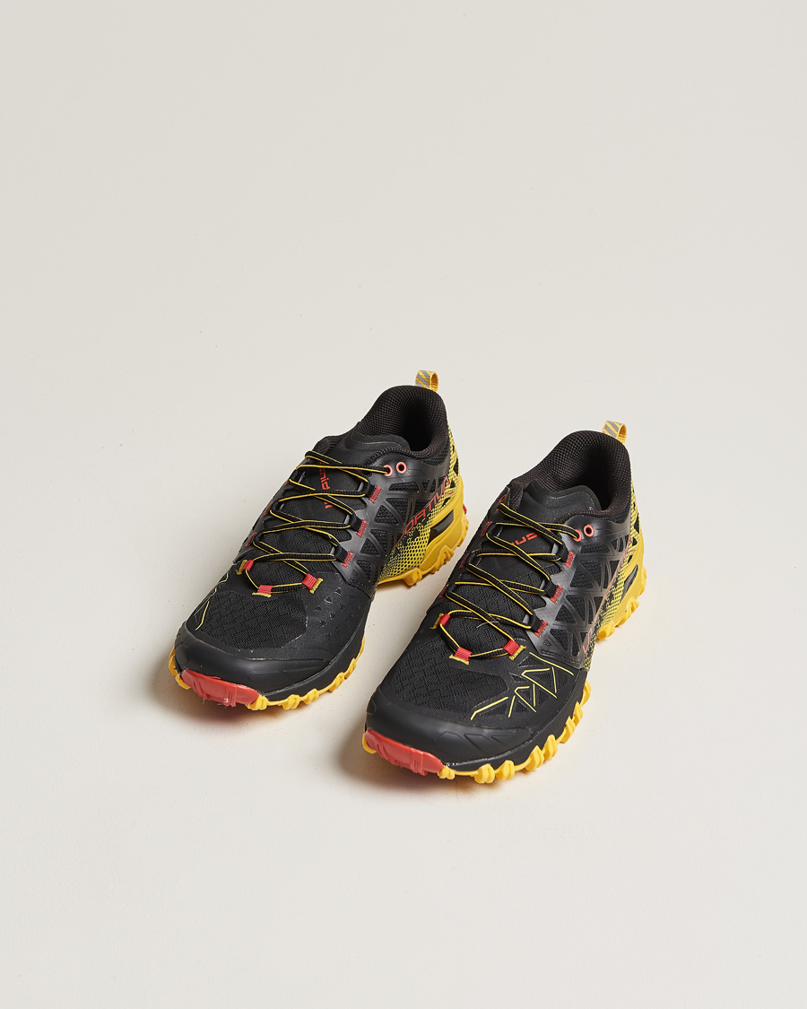 Herre | La Sportiva Bushido II GTX Trail Running Sneakers Black/Yellow | La Sportiva | Bushido II GTX Trail Running Sneakers Black/Yellow
