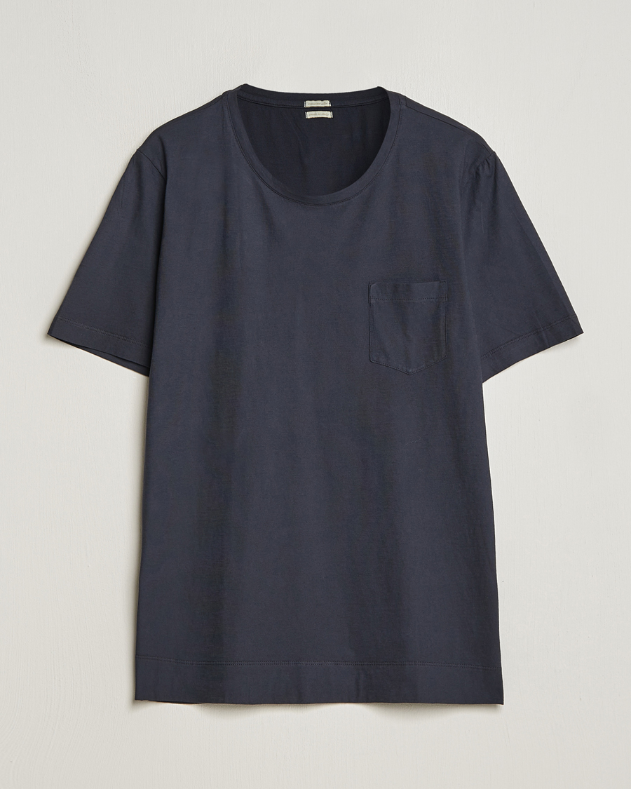 Herre | T-Shirts | Massimo Alba | Panarea Watercolor T-Shirt Black
