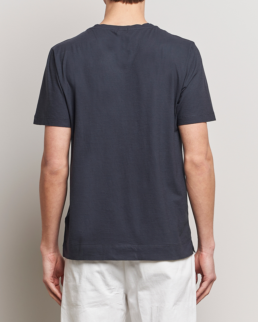 Herre | T-Shirts | Massimo Alba | Panarea Watercolor T-Shirt Black