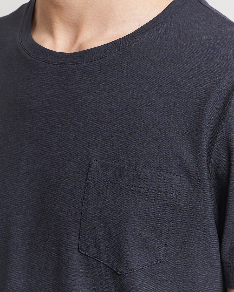 Herre | T-Shirts | Massimo Alba | Panarea Watercolor T-Shirt Black