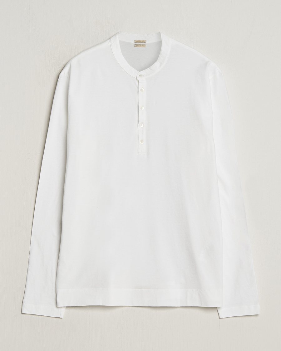 Herre | Gensere | Massimo Alba | Hawai Watercolor Henley White