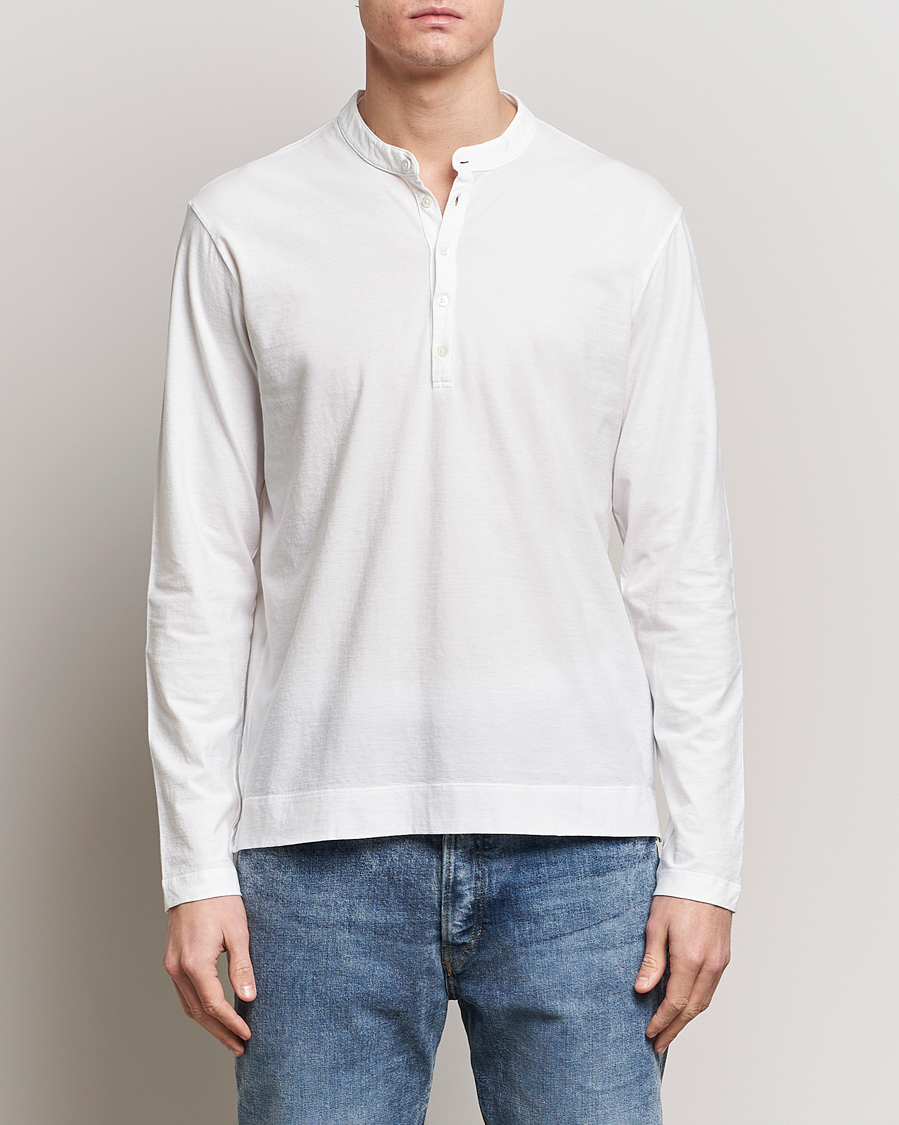 Herre | Gensere | Massimo Alba | Hawai Watercolor Henley White