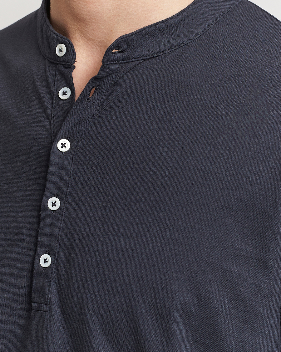 Herre | Gensere | Massimo Alba | Hawai Watercolor Henley Washed Black