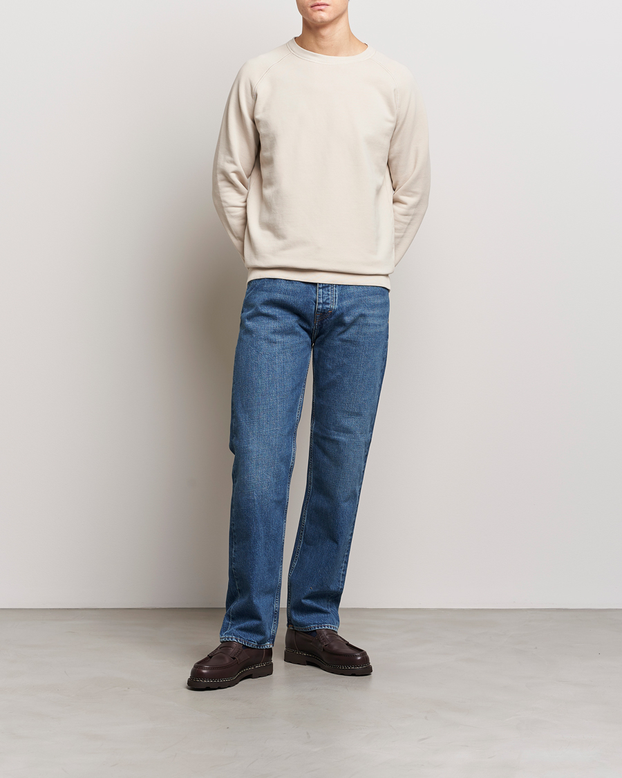 Herre | Gensere | Massimo Alba | Freesport Fleece Cotton Sweatshirt Light Beige