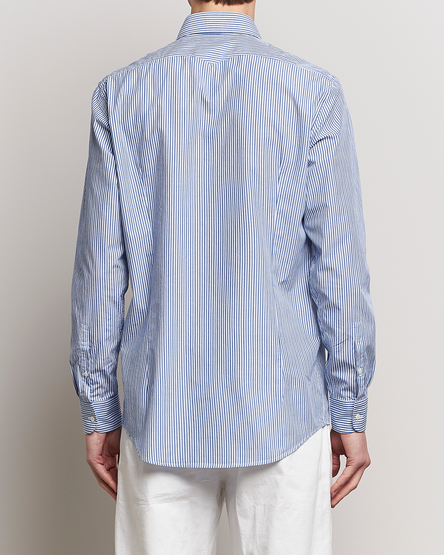 Herre | Skjorter | Massimo Alba | Genova Striped Cotton Shirt Blue Stripes