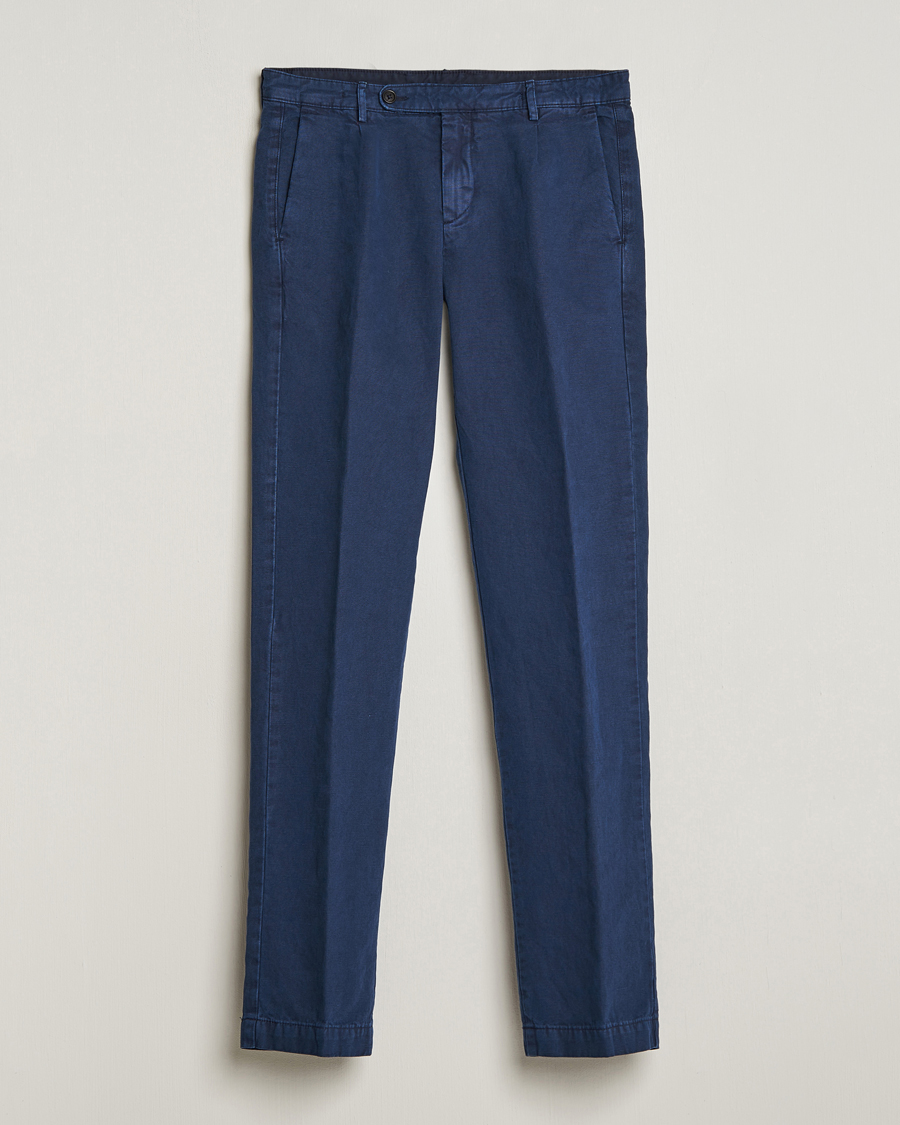 Herre | Bukser | Massimo Alba | Ionio Cotton Trousers Navy