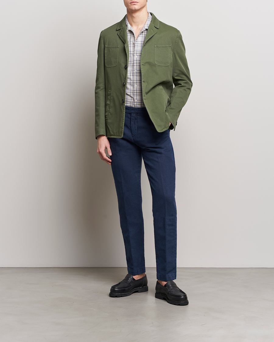 Herre | Bukser | Massimo Alba | Ionio Cotton Trousers Navy