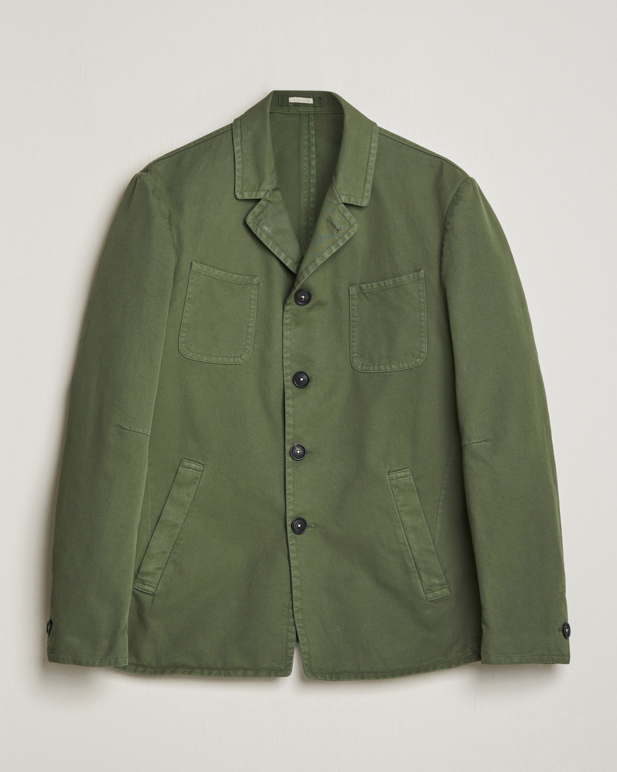 Herre | Jakker | Massimo Alba | Solex Cotton Work Jacket Military Green