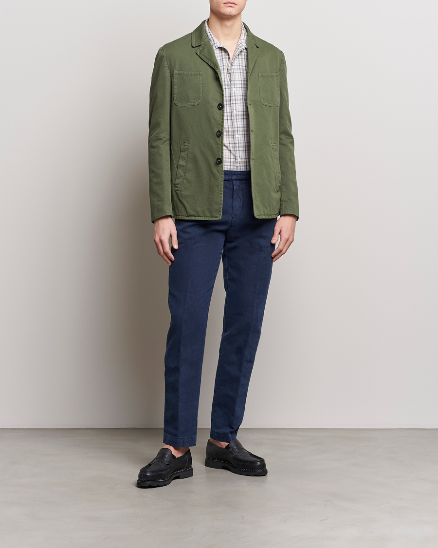 Herre | Jakker | Massimo Alba | Solex Cotton Work Jacket Military Green