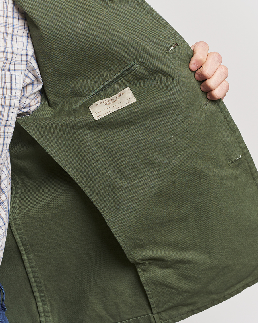 Herre | Jakker | Massimo Alba | Solex Cotton Work Jacket Military Green