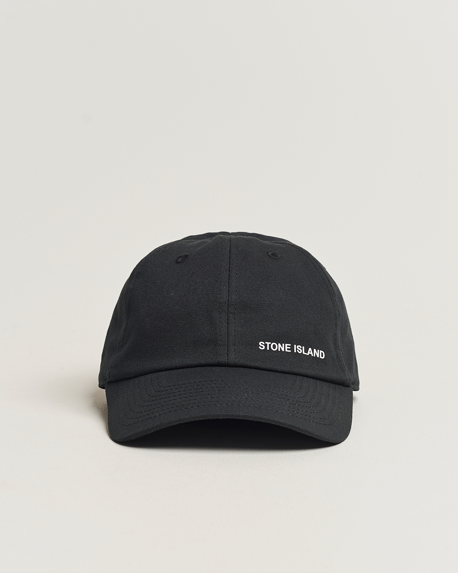 Herre | Stone Island Small Logo Cap Black | Stone Island | Small Logo Cap Black