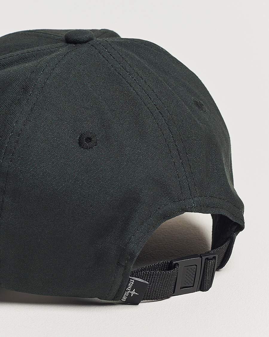 Herre | Stone Island Classic Cotton Cap Black | Stone Island | Classic Cotton Cap Black