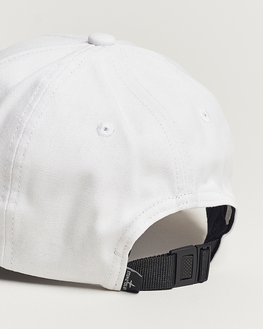 Herre | Stone Island Classic Cotton Cap White | Stone Island | Classic Cotton Cap White
