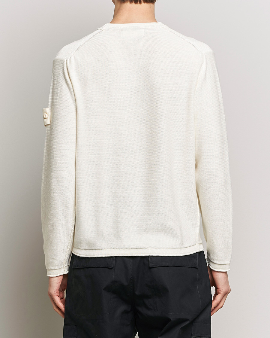 Herre | Gensere | Stone Island | Ghost Knitted Cotton/Cashmere Sweater Natural Beige