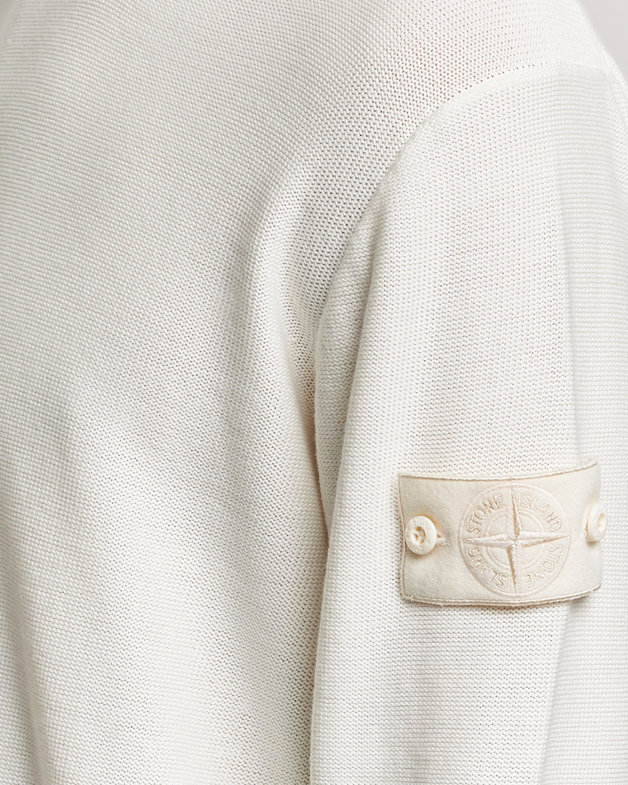 Herre | Gensere | Stone Island | Ghost Knitted Cotton/Cashmere Sweater Natural Beige