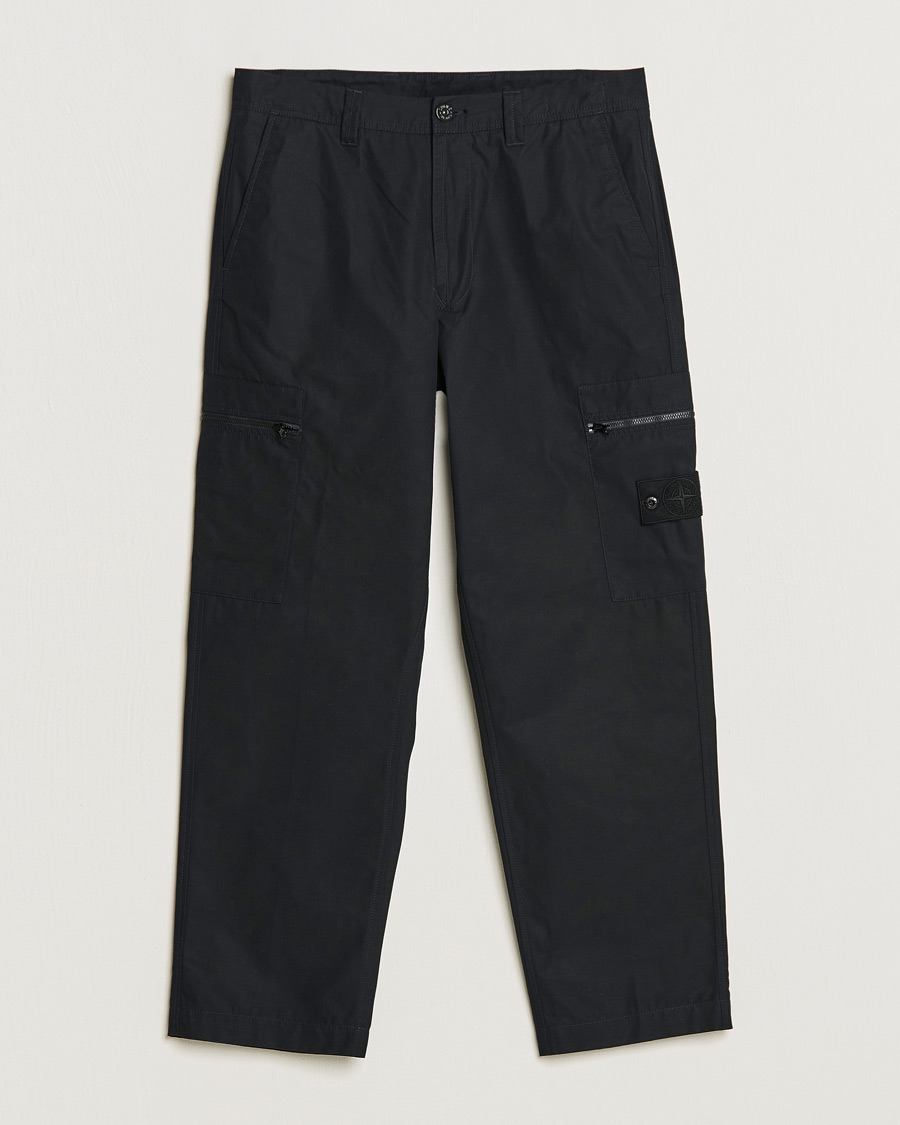 Herre | Bukser | Stone Island | Ghost Ventile Cotton Cargo Pants Black