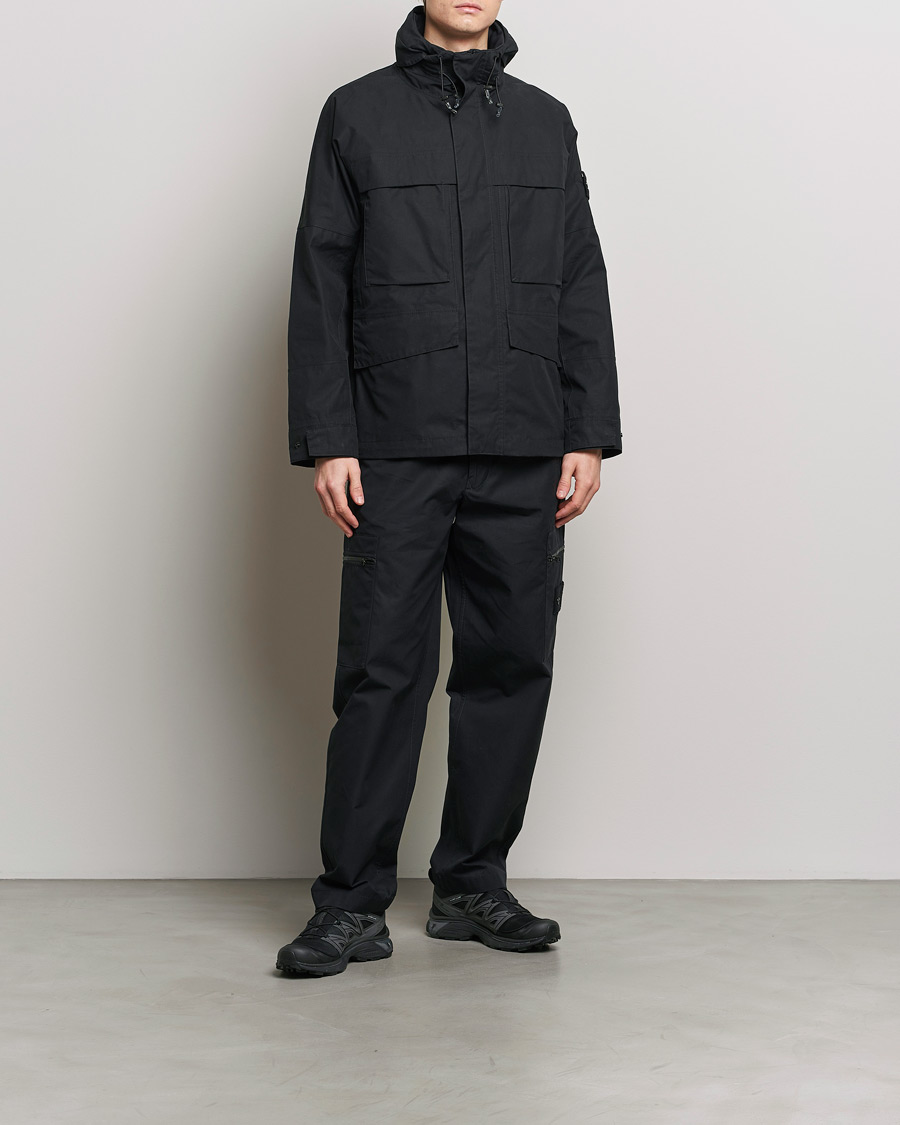 Herre | Bukser | Stone Island | Ghost Ventile Cotton Cargo Pants Black