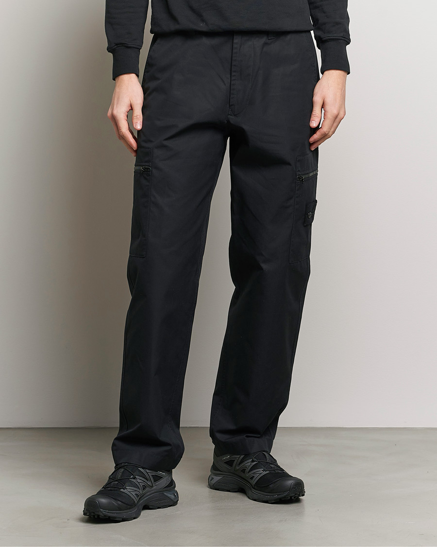 Herre | Bukser | Stone Island | Ghost Ventile Cotton Cargo Pants Black