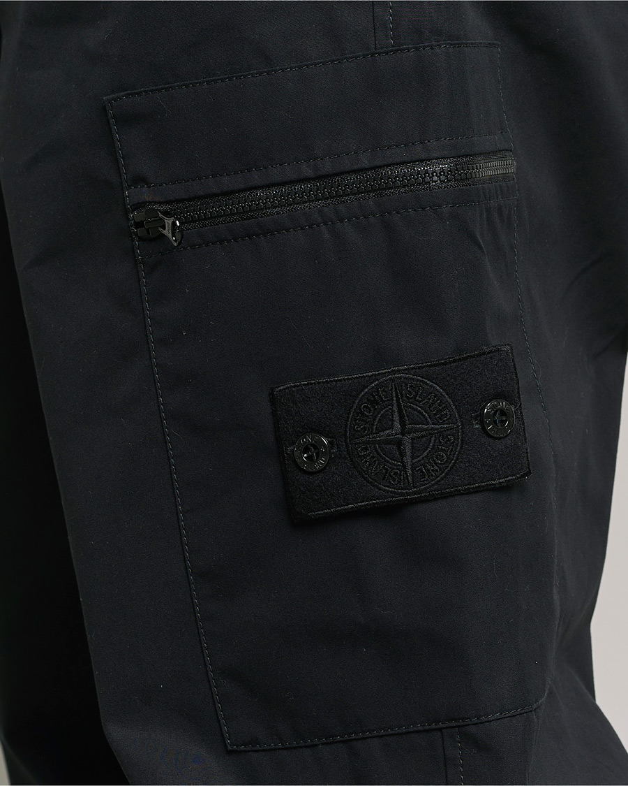 Herre | Bukser | Stone Island | Ghost Ventile Cotton Cargo Pants Black