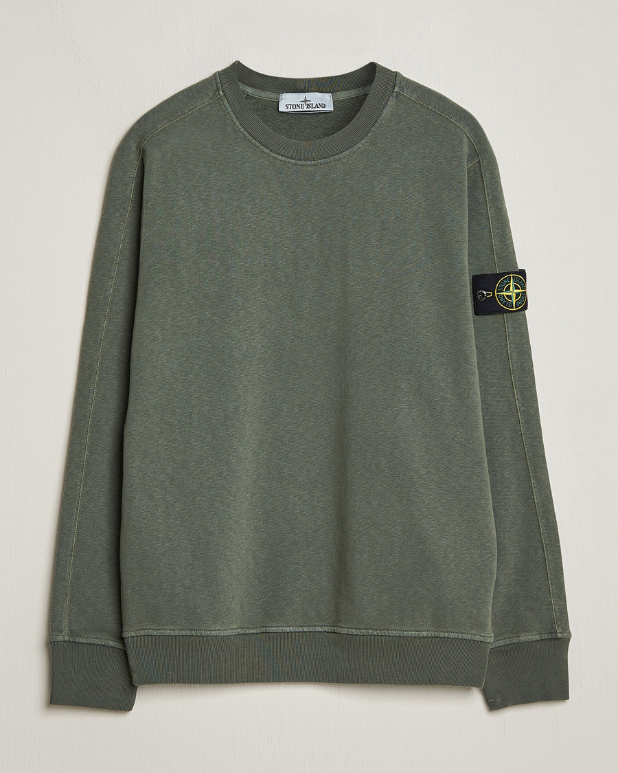 Herre | Gensere | Stone Island | Garment Dyed Cotton Old Effect Sweatshirt Musk