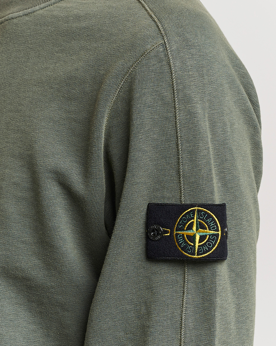 Herre | Gensere | Stone Island | Garment Dyed Cotton Old Effect Sweatshirt Musk