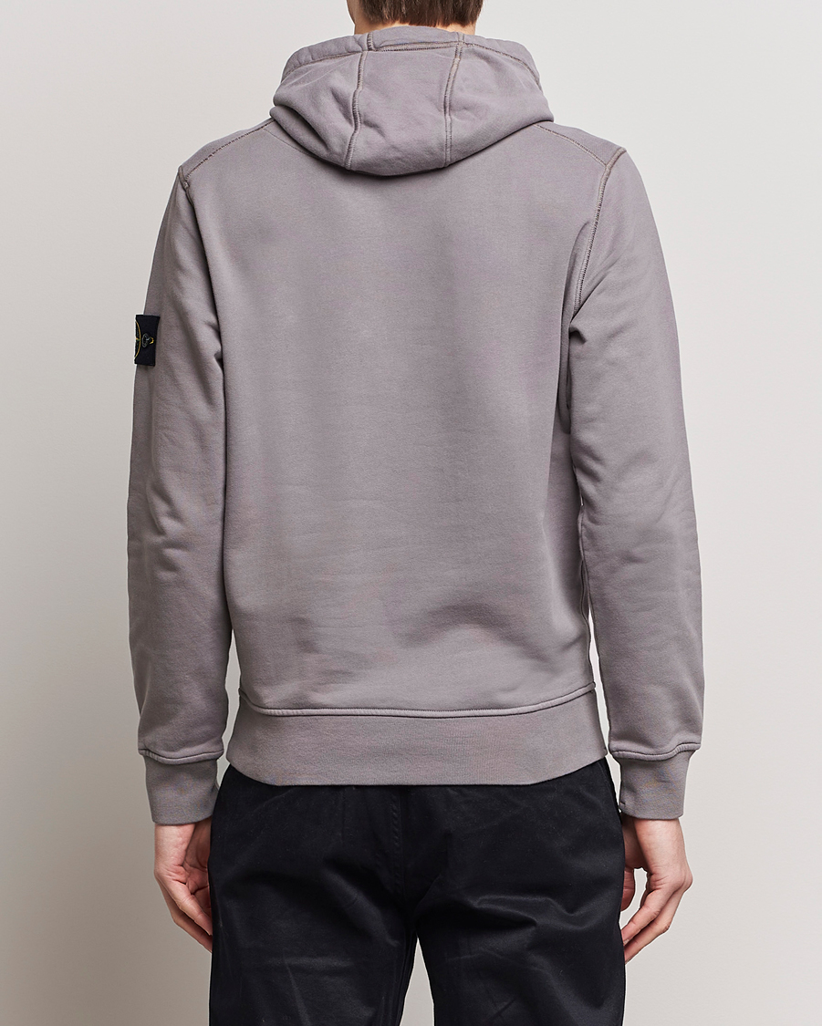 Herre | Gensere | Stone Island | Garment Dyed Cotton Fleece Hood Dove Grey