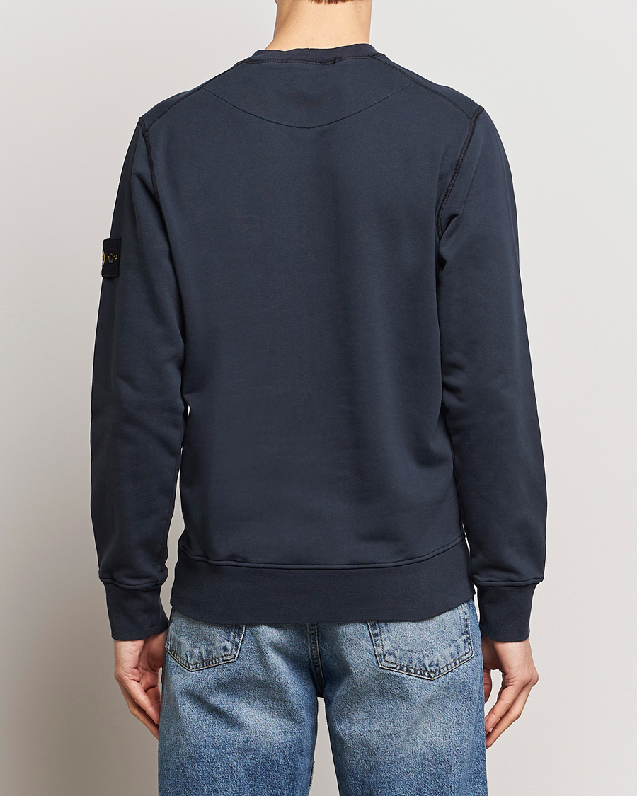Herre | Gensere | Stone Island | Garment Dyed Cotton Sweatshirt Navy Blue