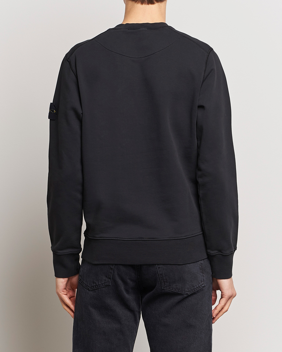 Herre | Gensere | Stone Island | Garment Dyed Cotton Sweatshirt Black