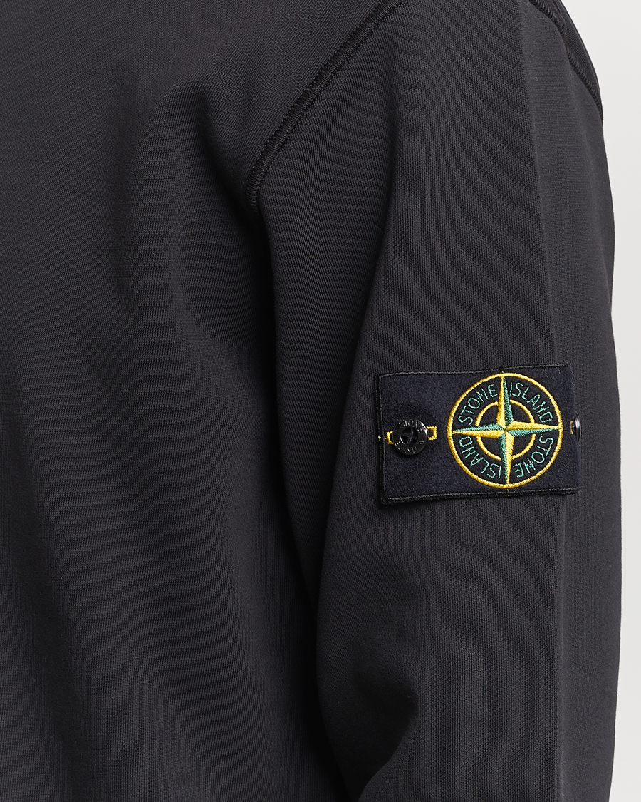 Herre | Gensere | Stone Island | Garment Dyed Cotton Sweatshirt Black